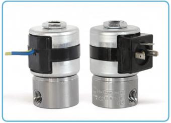Series 20 Model MLV23 (REVERSE POLARITY) - Piped Exhaust magnetic latching valve