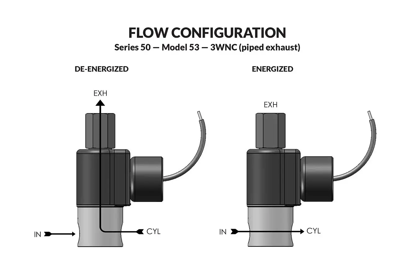 Series 50 Model 53 Piped flow diagram