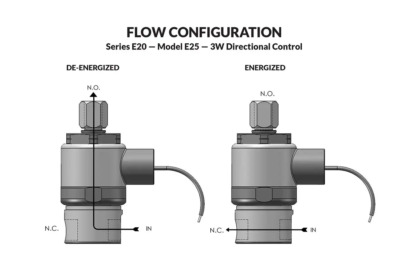 Series 20 Model E25 flow diagram