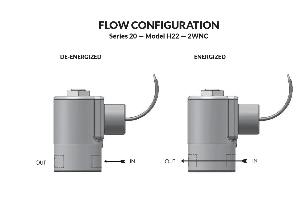 Series 20 Model H22 flow diagram