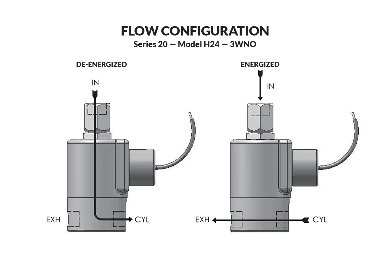 Series 20 Model H24 flow diagram
