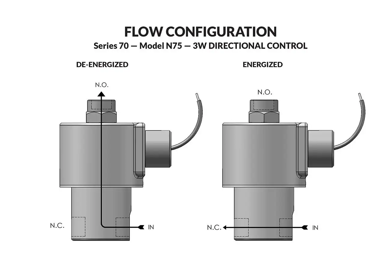 Series 70 Model N75 flow diagram