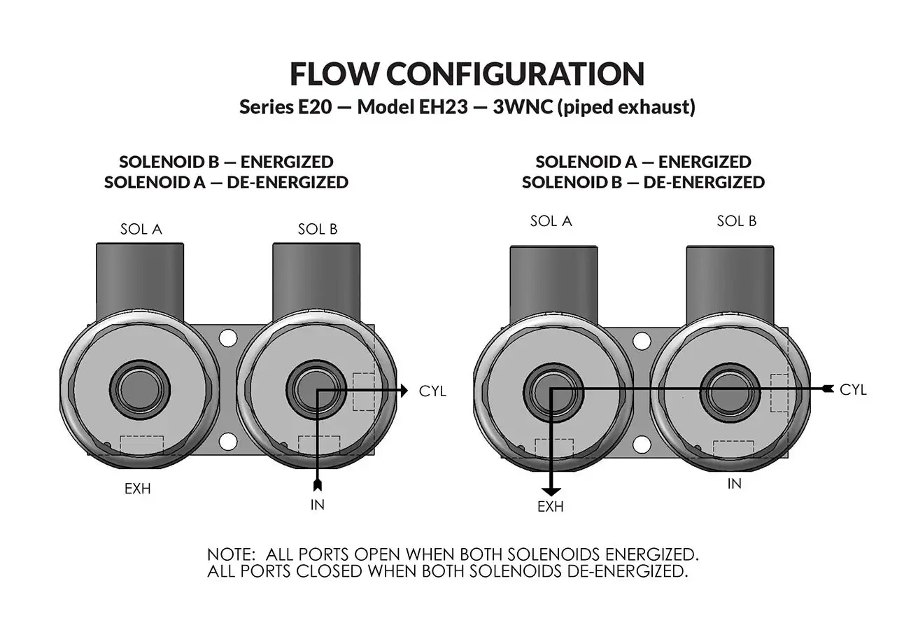 Series 20 Model EH23 flow diagram