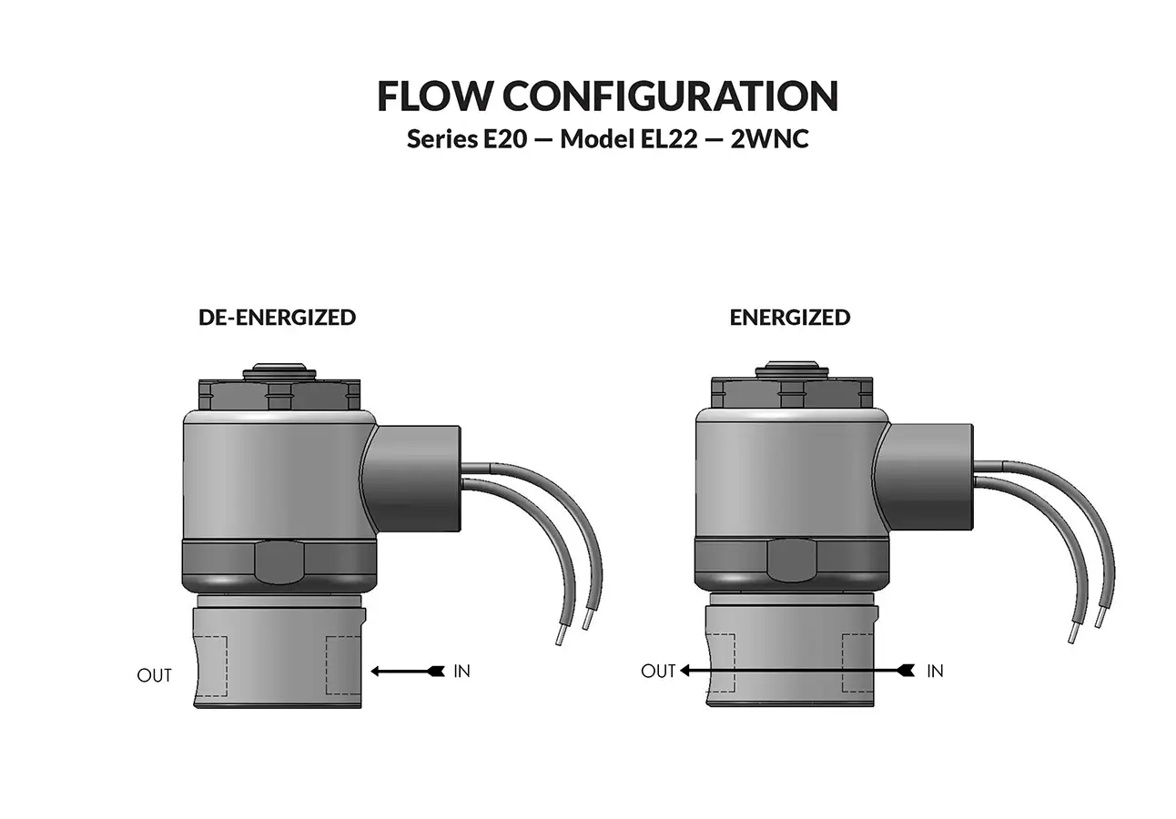 Series E20 Model EL22 flow diagram