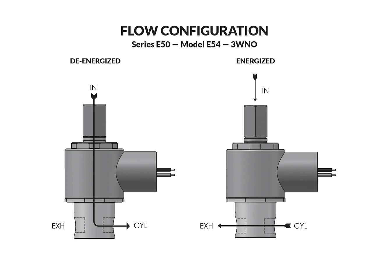 Series E50 Model E54 flow diagram