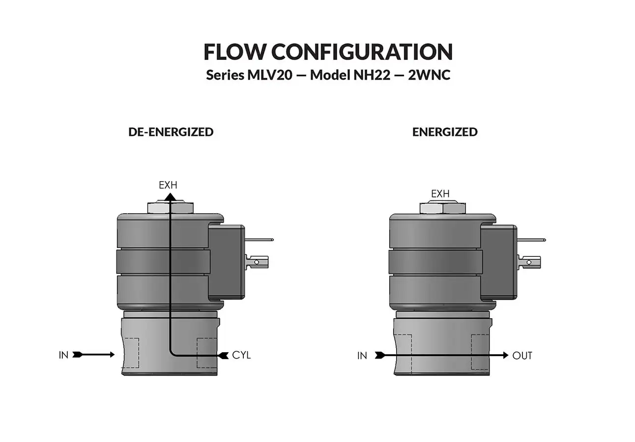 Series 20 Model MLVNH22 (FIXED POLARITY) CLASS I DIV II flow diagram