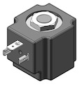 Technical drawing — MODEL 22 2WNC DIN STYLE COIL