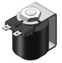 Technical drawing — MODEL 22 2WNC SPADE COIL WITH YOKE