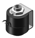 Technical drawing — MODEL 23 3WNC EXHAUST TO ATMOSPHERE MOLDED COIL WITH YOKE