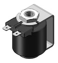 Technical drawing — MODEL 23 3WNC EXHAUST TO ATMOSPHERE SPADE COIL WITH YOKE