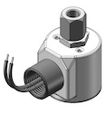 Technical drawing — MODEL 23 3WNC 1/8-27 NPT PIPED EXHAUST CONDUIT CONNECTION