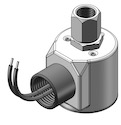 Technical drawing — MODEL 23 3WNC 1/4-18 NPT PIPED EXHAUST CONDUIT CONNECTION