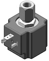 Technical drawing — MODEL 24 1/8-27 NPT 3WNO DIN STYLE COIL