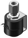 Technical drawing — MODEL 24 1/8-27 NPT 3WNO MOLDED COIL WITH YOKE
