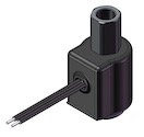 Technical drawing — MODEL 51 1/8-27 2WNO GROMMET WITH LEADS