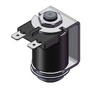 Technical drawing — MODEL 52 2WNC YOKE SPADE CONNECTION