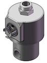 Technical drawing — MODEL 76 1/4-18 NPT 3-WAY MULTI-PURPOSE DIN STYLE COIL