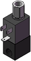 Technical drawing — 3W PIPED EXHAUST DIN STYLE