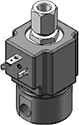 Technical drawing — MODEL 21 1 8 NPT DIN