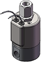 Technical drawing — MODEL 21 1 8 NPT GROMMET