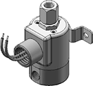 Technical drawing — MODEL 21 CON BRKT 1 8 NPT
