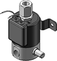 Technical drawing — MODEL 21 GROM BRKT MANUAL OVERRIDE