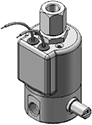 Technical drawing — MODEL 21 MANUAL OVERRIDE GROMMET
