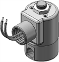Technical drawing — MODEL 22 1/4-18 NPT 2WNC CONDUIT CONNECTION