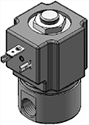 Technical drawing — MODEL 22 1/4-18 NPT 2WNC DIN STYLE COIL