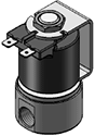 Technical drawing — MODEL 22 1/4-18 NPT 2WNC YOKE WITH SPADES