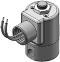 Technical drawing — MODEL 22 1/8-27 NPT 2WNC CONDUIT CONNECTION