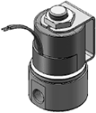 Technical drawing — MODEL 22 1/8-27 NPT 2WNC YOKE WITH LEADS