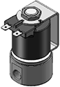 Technical drawing — MODEL 22 1/8-27 NPT 2WNC YOKE WITH SPADES