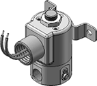 Technical drawing — MODEL 22 METERING 2WNC CONDUIT/BRACKET COIL CONNECTION