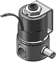 Technical drawing — MODEL 23 MANUAL OVERRIDE 3WNC EXHAUST TO ATMOSPHERE YOKE WITH LEADS