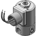 Technical drawing — MODEL 23 METERING 3WNC EXHAUST TO ATMOSPHERE CONDUIT COIL CONNECTION