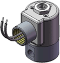 Technical drawing — MODEL 23 1/8-27 NPT 3WNC EXHAUST TO ATMOSPHERE CONDUIT CONNECTION
