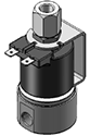 Technical drawing — MODEL 23 1/8-27 NPT 3WNC PIPED EXHAUST YOKE WITH SPADE TERMINALS