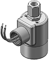 Technical drawing — MODEL 23 BODY OPTION "E" 3WNC PIPED EXHAUST CONDUIT COIL CONNECTION