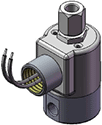 Technical drawing — MODEL 23 1/8-27 NPT 3WNC PIPED EXHAUST CONDUIT CONNECTION