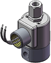 Technical drawing — MODEL 24 1/8-27 NPT 3WNO CONDUIT CONNECTION