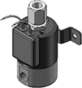 Technical drawing — MODEL 24 1/8-27 NPT 3WNO GROMMET/BRACKET WITH LEADS