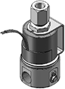 Technical drawing — MODEL 24 METERING 3-WAY NORMALLY OPEN MOLDED COIL WITH YOKE