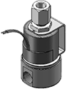 Technical drawing — MODEL 25 1/4-18 NPT 3-WAY DIRECTIONAL CONTROL YOKE WITH LEADS