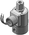 Technical drawing — MODEL 25 1/8-27 NPT 3W DIRECTIONAL CONTROL CONDUIT CONNECTION