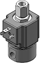 Technical drawing — MODEL 25 1/8-27 NPT 3-WAY DIRECTIONAL CONTROL DIN STYLE COIL