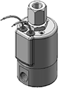 Technical drawing — MODEL 25 1/8-27 NPT 3W DIRECTIONAL CONTROL GROMMET WITH LEADS