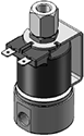 Technical drawing — MODEL 25 1/8-27 NPT 3-WAY DIRECTIONAL CONTROL YOKE WITH SPADE TERMINALS