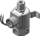 Technical drawing — MODEL 25 METERING 3-WAY DIRECTIONAL CONTROL CONDUIT/BRACKET CONNECTION