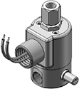 Technical drawing — MODEL 25 MANUAL OVERRIDE 3-WAY DIRECTIONAL CONTROL CONDUIT COIL CONNECTION